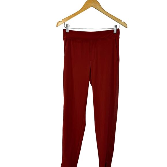 Athleta Brooklyn Ankle Pant Cinnamon Red Lightweight Travel Casual SZ 0 - Picture 2 of 11